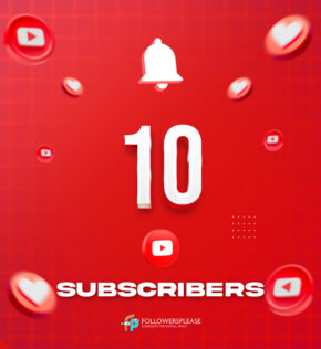 Buy 10 YouTube Subscribers Cheap