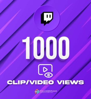 Buy 1000 Twitch Clip/Video Views Cheap