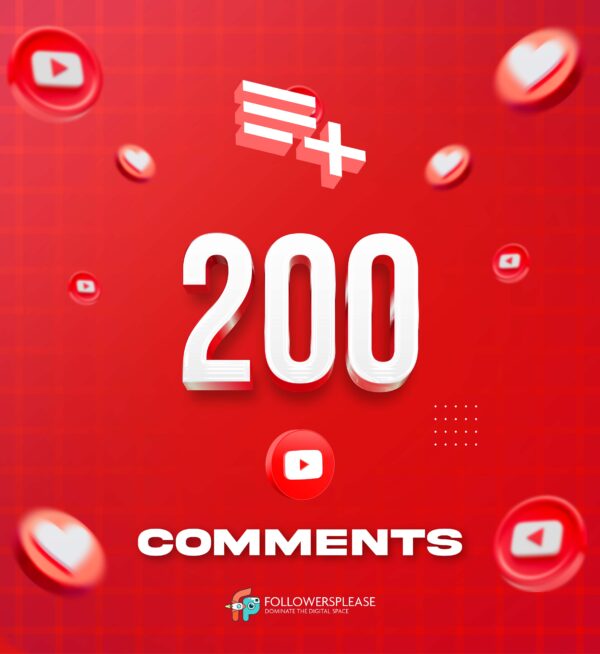 Buy 200 YouTube Comments Cheap