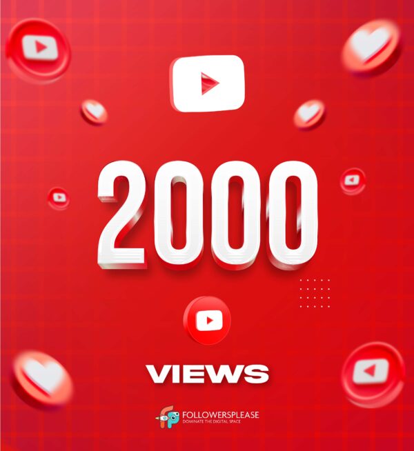 Buy 2000 YouTube Views Cheap